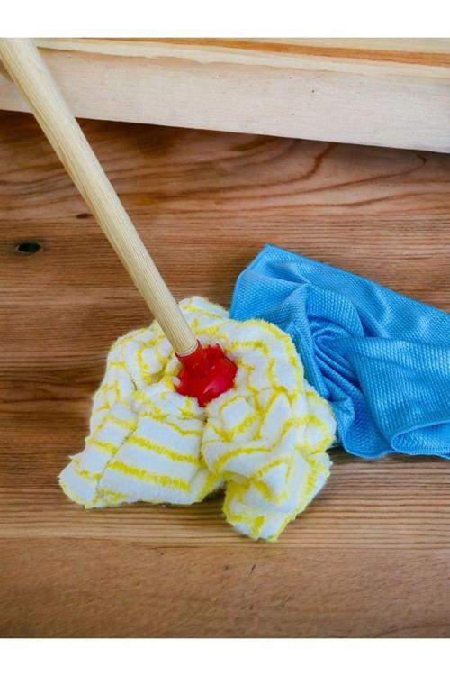 Ofis Mop Gürgen Sap 1 Adet Mikrofiber Bez Vilada Ucu, Microfiber Havlu Başlık, Toz Kırıntı Bırakmaz