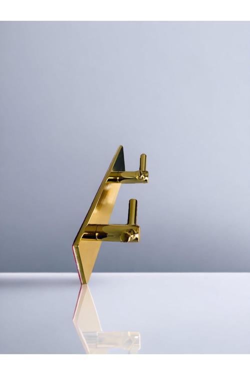 Sarı Şık Yapışkanlı Havlu Askısı, Mutfak Için Paslanmaz, Kuvvetli Yapışma, Şık Tasarım, Gold Renk