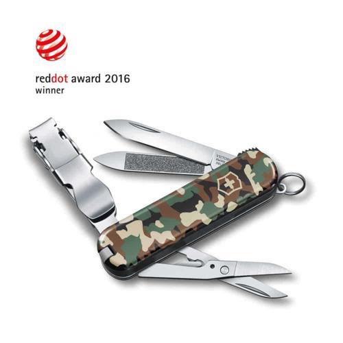 0.6463.94 NailClip 580 Kamuflaj Desenli Tırnak Makaslı Çakı