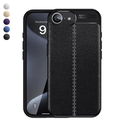 iPhone 16e Kılıf Focus Deri Desen Silikon Arka Kapak