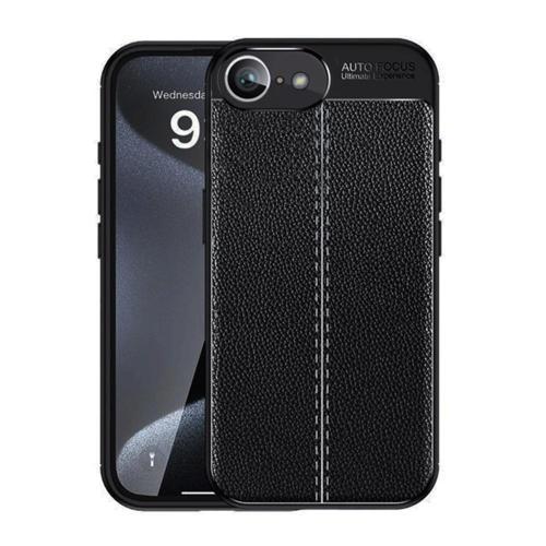 iPhone 16e Kılıf Focus Deri Desen Silikon Arka Kapak