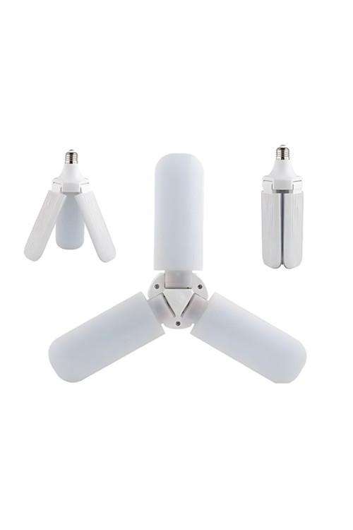 Pervane Ampül 40-45 W 3 Kollu Katlanır Pervane Led Ampül Tasarruflu Kanatlı Led