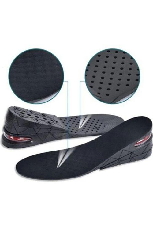 Unisex 7 Cm Tam Boy Uzatıcı Tabanlık Hava Yastıklı Uzatan Ayakkabı Tabanlığı Gizli Topuk Yükselten
