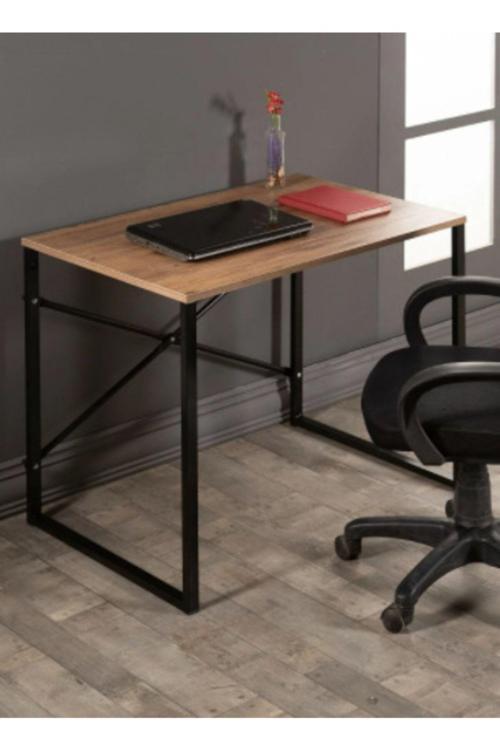 Çalışma Masası Laptop Bilgisayar Masası Ofis Ders Masası 60X90 Cm 60X90-Profil-Rafsiz-Capraz