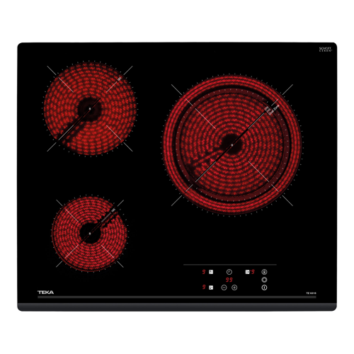 TZ 6317 SİYAH VİTROSERAMİK CAM 60 CM 3 GÖZLÜ ELEKTRİKLİ ANKASTRE OCAK