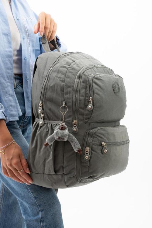Kadın Sırt Çantası Hafif Kumaş Çok Cepli Kabin Boy Seyahat Çantası 43*30 Cm Unisex Okul Çantası
