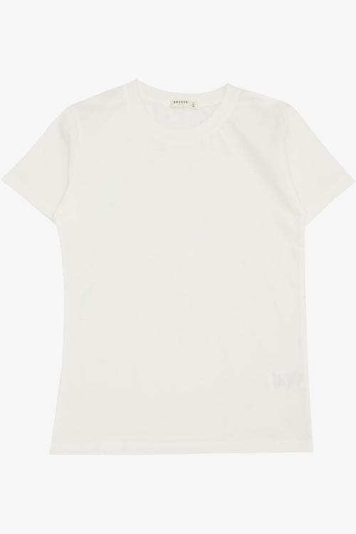 Erkek Çocuk Tişört Basic 4-8 Yaş, Ekru