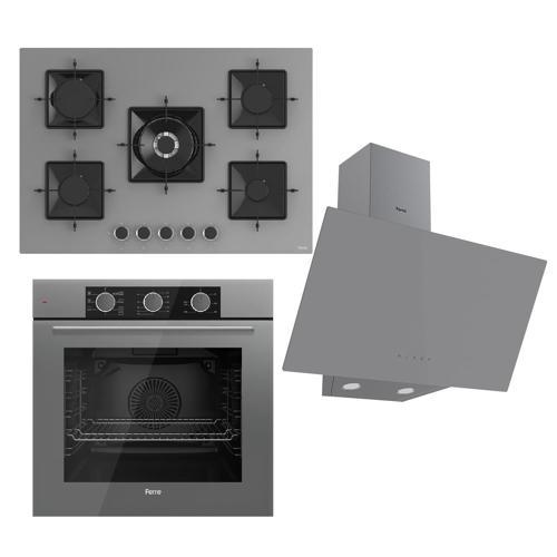 Fryart Ss Serisi Gri Set (ss038 + Qxe62cpr +d079 ) -75'lik Seri