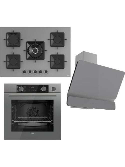 Steamart Ss Serisi Gri Set (SS038 + XE64CPR +D082 )