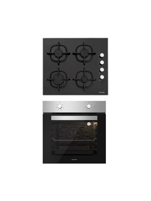 2 'li Siyah Cam Ankastre Set CS5343B01 - BO6501X01