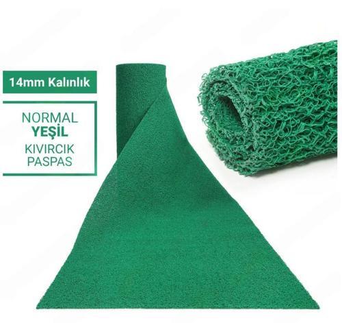 120X300CM YEŞİL KIVIRCIK PASPAS-HALI KAYMAZ YOLLUK LİDYA 14MM