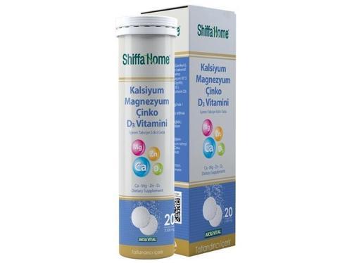 Kalsiyum&Magnezyum&Çinko&D3 -20 Efervesan