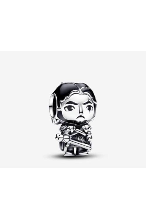 Game Of Thrones Jon Snow Charm \ Gümüş Kaplama Gri 1
