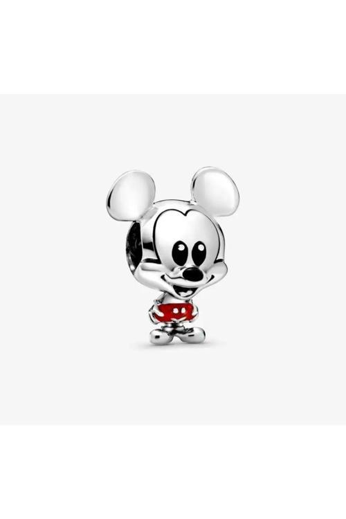 Mickey Mouse Disney Charmlar Gümüş Kaplama gri Tek Ebat