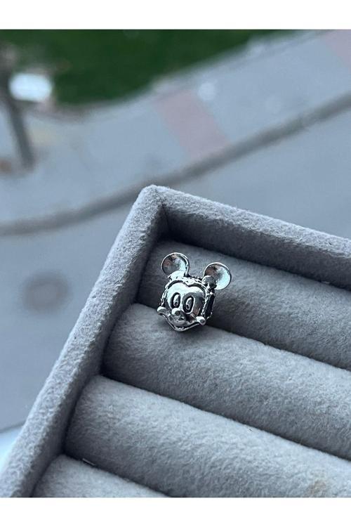 Mickey Kafa Charm Gri