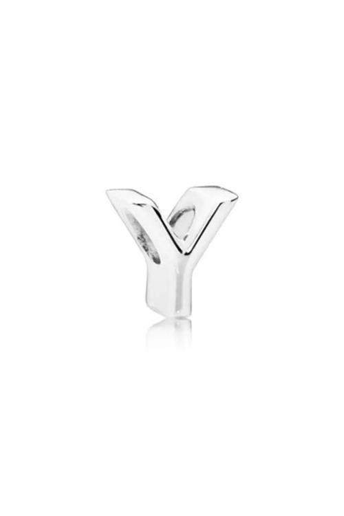 Harf Charm Gümüş Kaplamadır Gümüş Tek Ebat