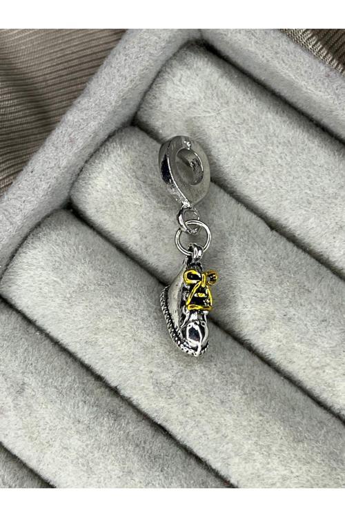 Sallantılı Charm ( Gümüş Kaplama Gri M