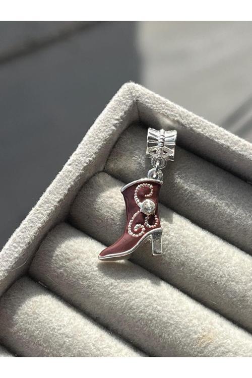 Topuklu Çizme Charm Kahverengi