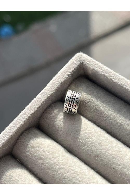Antik Desen Klips Charm Gri