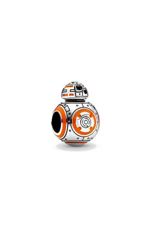Star Wars Charm Gümüş Kaplama turuncu Tek Ebat