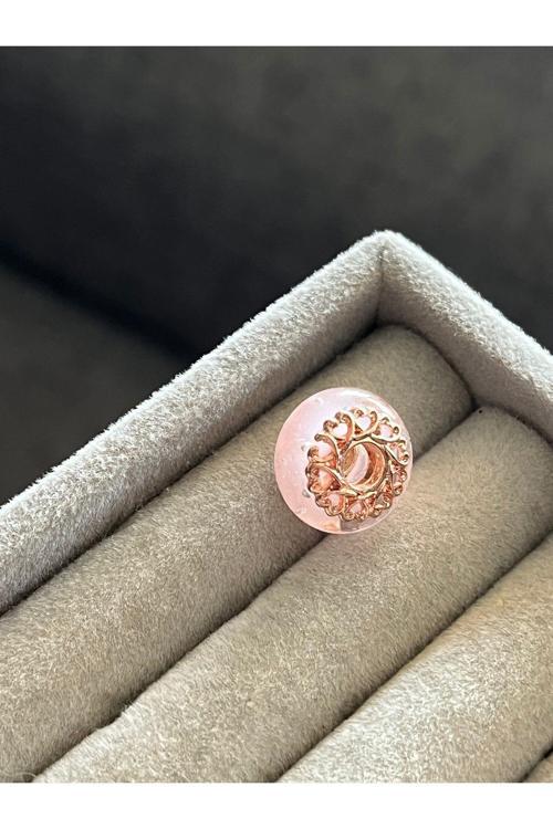Rose Vip Seri Murano Gümüş Kaplama Pembe Battal Standart