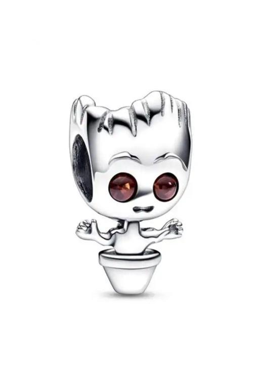 Groot Charm Gümüş Kaplama Gümüş Tek Ebat