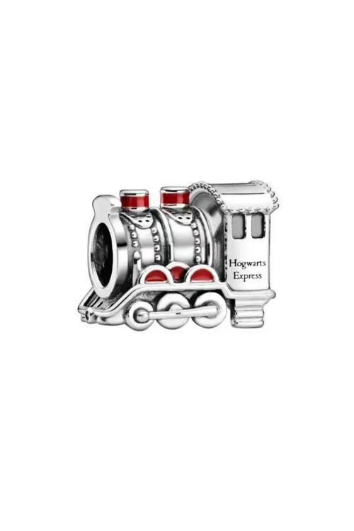 Harry Potter Hogwarts Express Tren Charm Gümüş Kaplama Gümüş Tek Ebat