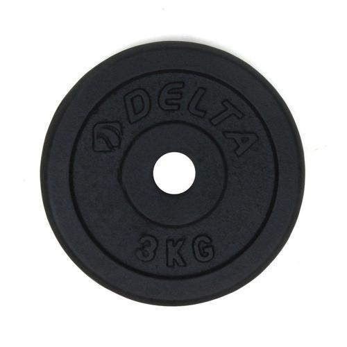 3 Kg x 2 Adet Siyah Döküm Plaka Çiftli Ağırlık Flanş