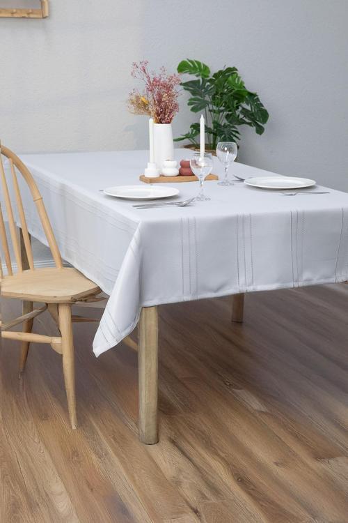 Neva Leke Tutmaz Masa Örtüsü 160x220 - Gri