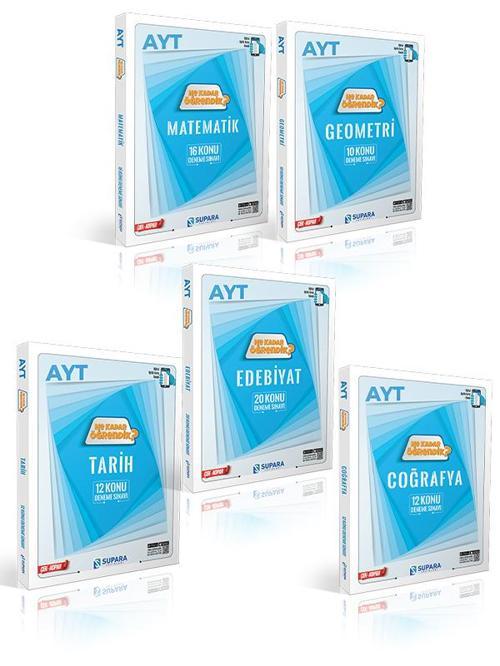 Supara 2025 AYT Ne Kadar Öğrendik Eşit Ağırlık Sözel Konu Konu Deneme Seti 5 Kitap