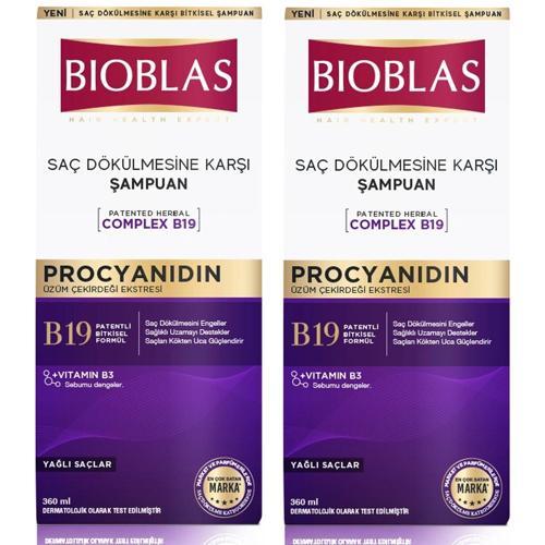 Procyanidin Saç Dökülmesine & Yağlanmaya Karşı Şampuan 360 ml 2 ADET