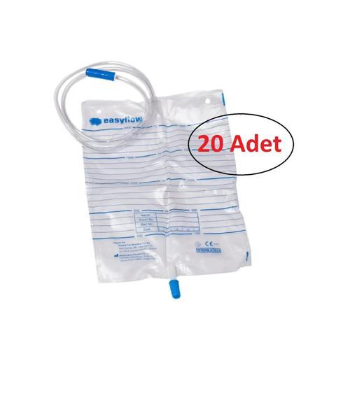 Easyflow Musluklu Steril Idrar Torbası 2000 Ml ( 20'li Paket )
