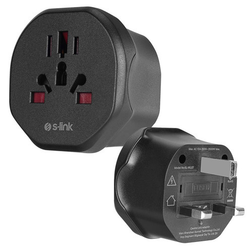 SL-WL07 Universal - İngiltere Tipine Çevirici Priz Adaptör Fiş