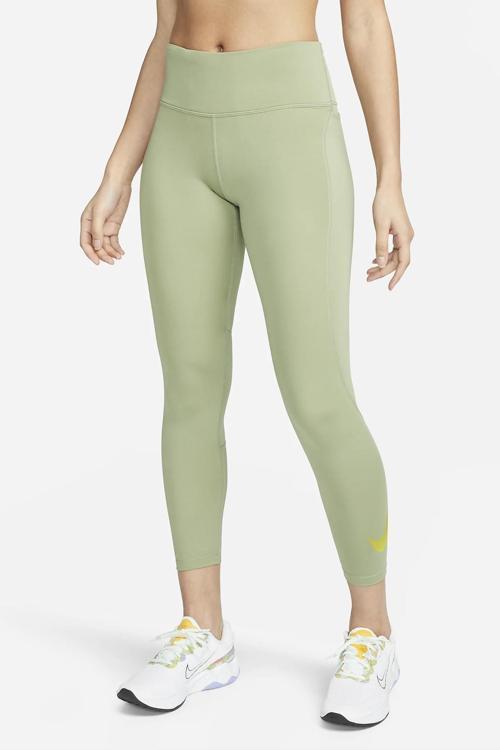 Dri Fit Fast Mid Rise 7/8 Running 3 Cepli Kadın Tayt Yeşil