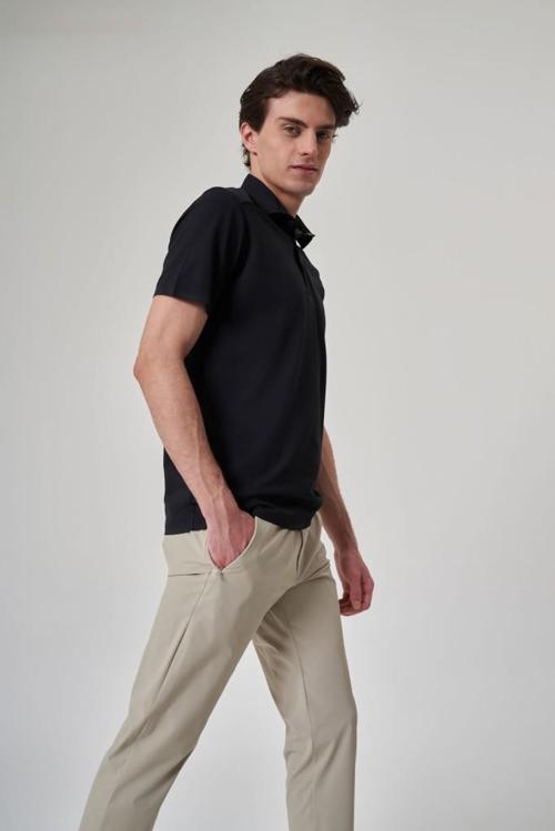 Erkek Siyah Polo Yaka Tişört 1412034