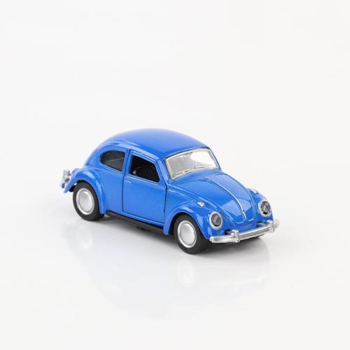 Metal 1:36 Ölçek Çek Bırak Vosvos Araba 11-12 cm Mavi