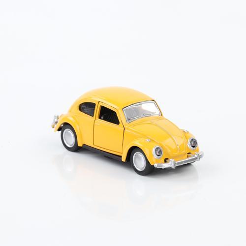Metal 1:36 Ölçek Çek Bırak Vosvos Araba 11-12 cm Sarı