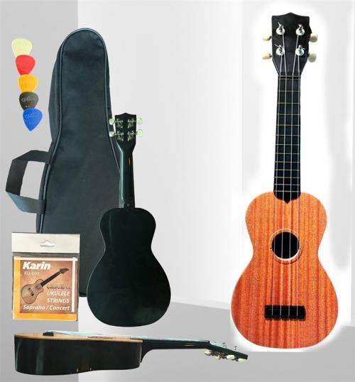 XU21-1-NT -4 Telli Ukulele  Naturel Görünümlü Kapak