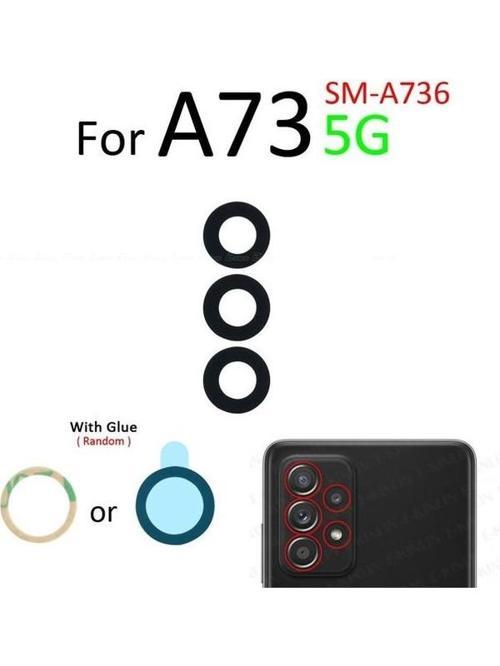 Samsung Galaxy A73 (4g) Arka Kamera Camı Lens Yapışkanlı