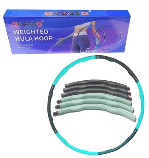 Hlp-100 Ağırlıklı Hulahop 1,2Kg Gri-Mavi