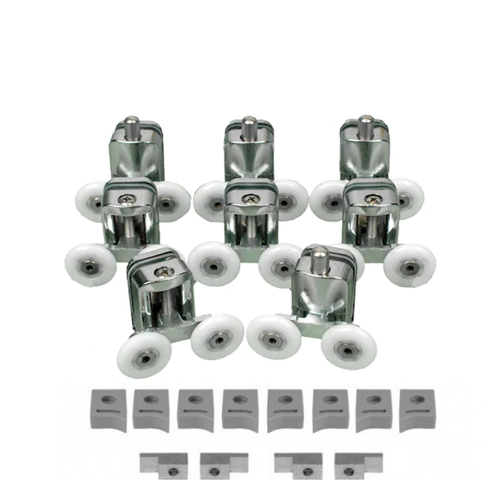 Metal Gövdeli Duşakabin Cam Kabin Tekerleği Takım 24 mm