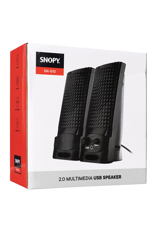 SNOPY SN-510 3 WATT USB 2.0 SİYAH  1+1 SPEAKER (2818)