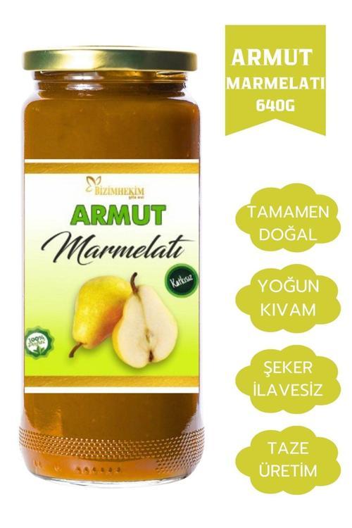 %100 Doğal Armut Marmelatı 640 Gr %80 Meyve- Katkı Maddesi Renklendirici Ve Koruyucu İçermez