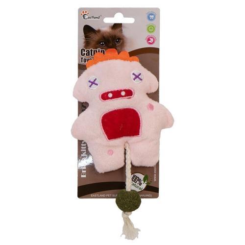 Catnipli Peluş Pembe Canavar 18cm