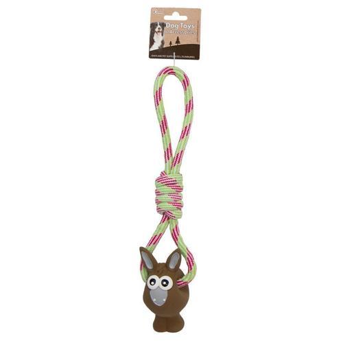 Düğümlü Stres İpli Peluş Eşek 42cm