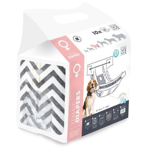 Diapers Dişi Köpekler İçin Külot (M) 10'lu