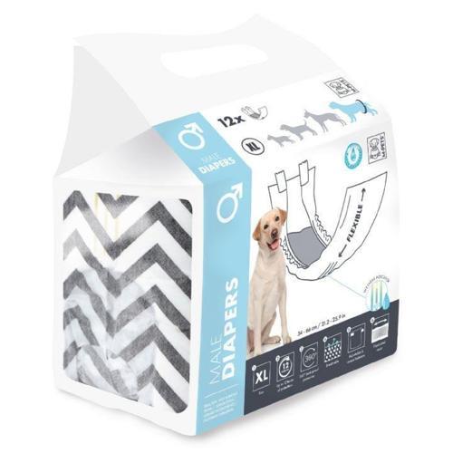 Diapers Erkek Köpekler İçin Külot (XL) 12'li