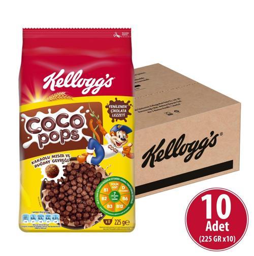 Coco Pops Topları 225 gr x 10 Adet, Lif, Demir Ve 7 Vitamin İçerir
