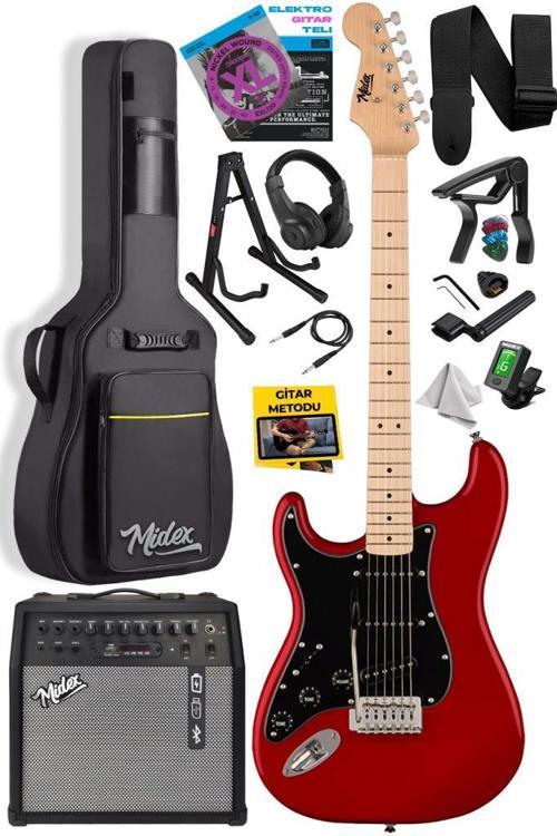 RPH-31RD-50AMP Solak Elektro Gitar 50W Amfili Full Set