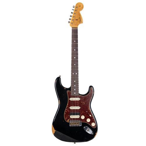 Custom Shop Limited Edition 1967 Stratocaster HSS Relic Aged Black Elektro Gitar